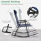 Costway Folding Zero Gravity Rocking Chair Rocker Porch Outdoor Patio Headrest